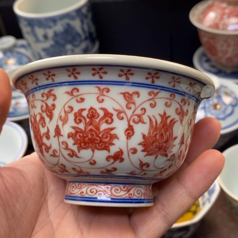 【闪购商品】景德镇釉里红主人杯