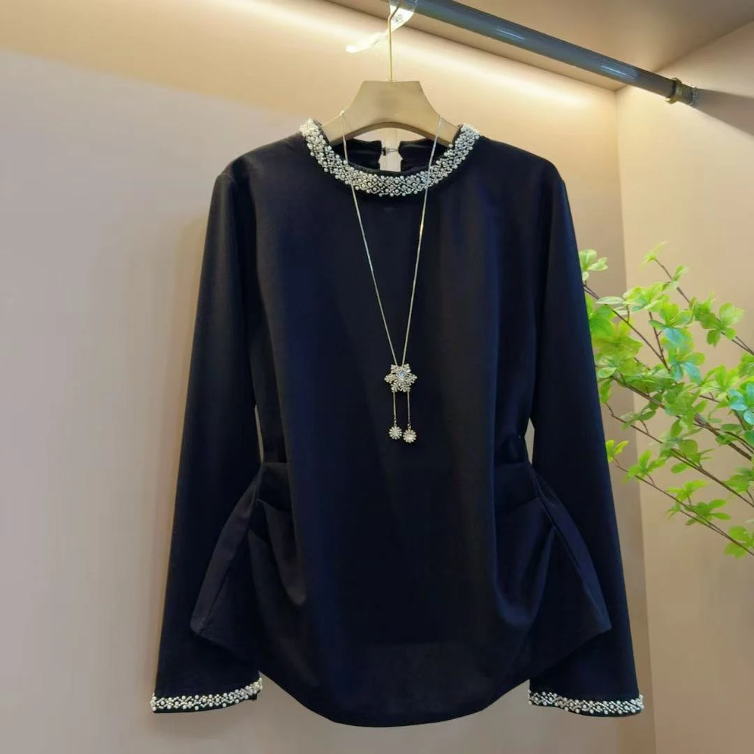 2025年重工洋气时尚秋季新款设计感百搭上衣（长70左右）