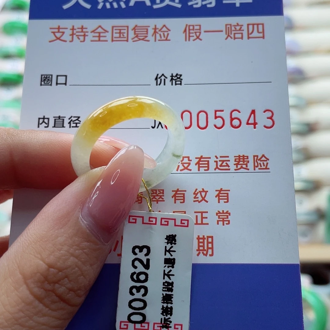 翡翠戒指未镶嵌17号