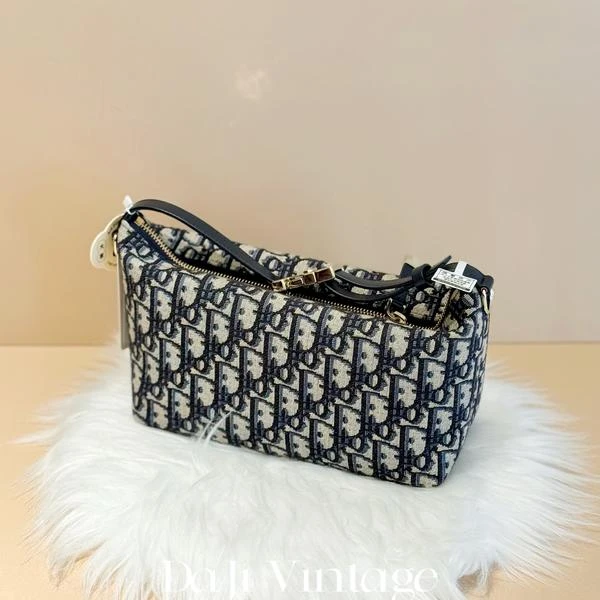 大吉中古/Dior迪奥老花中号手提饭盒包