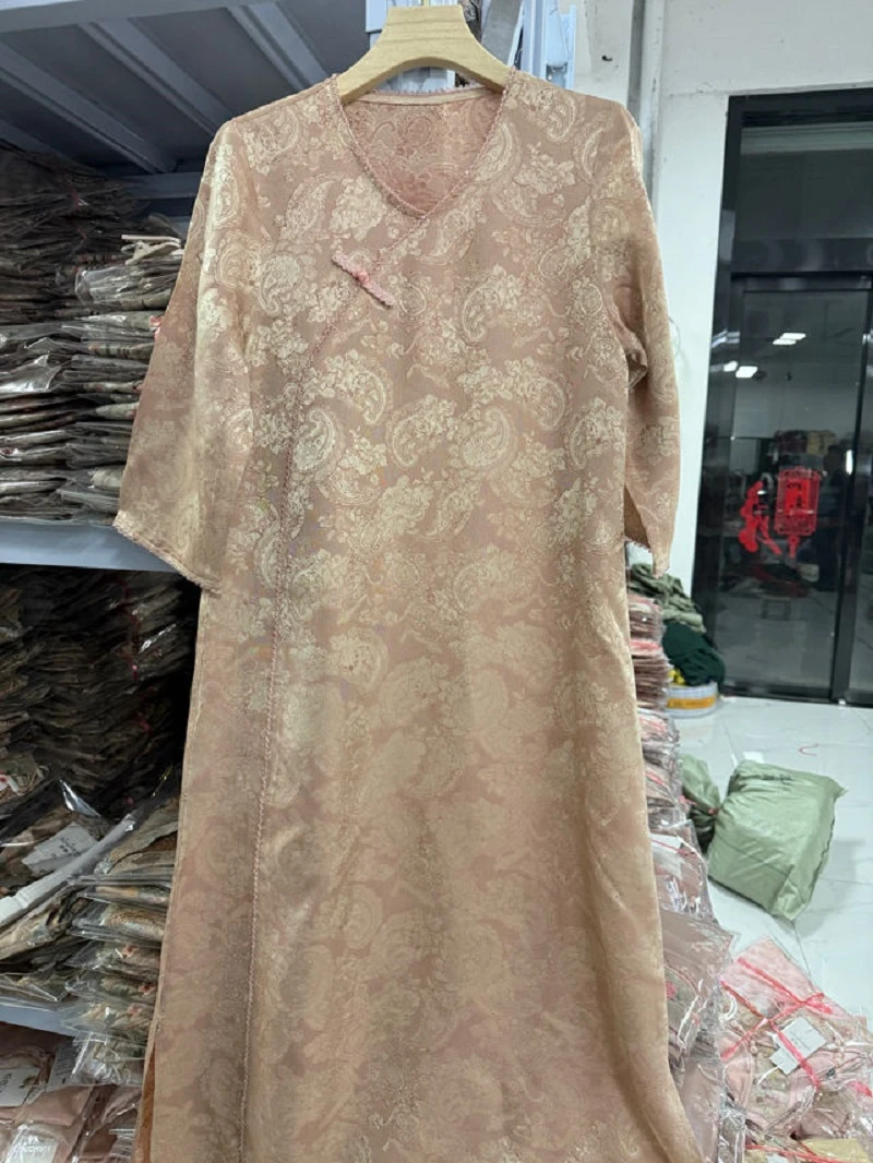 新中式国风气质时尚宽松连衣裙2457