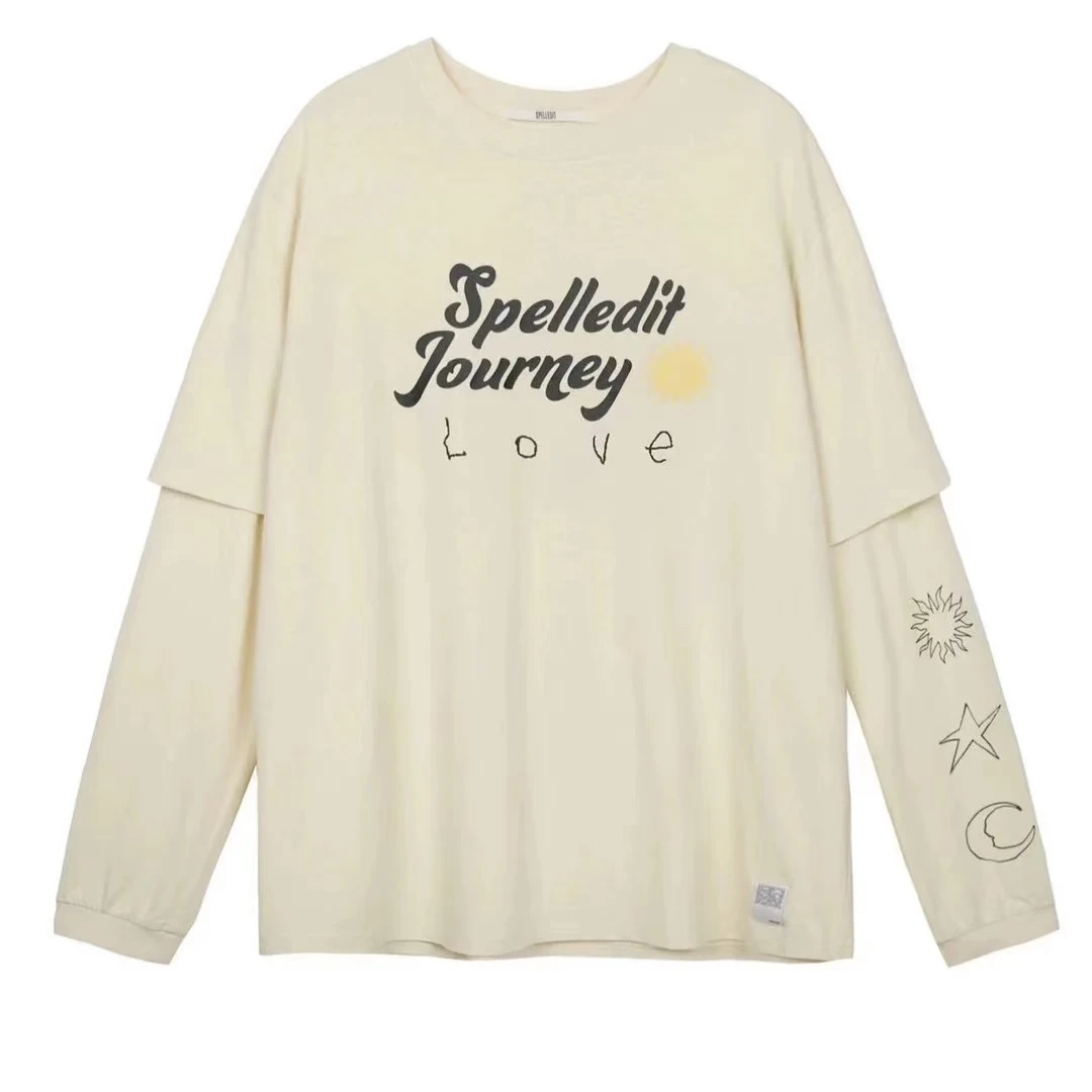 SP星月假两件长袖T恤/NO退换