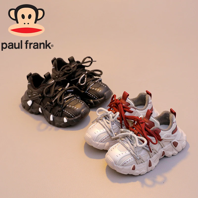 【嘻涵专属】10082大嘴猴男女童加绒运动老爹鞋《侧边魔术贴》