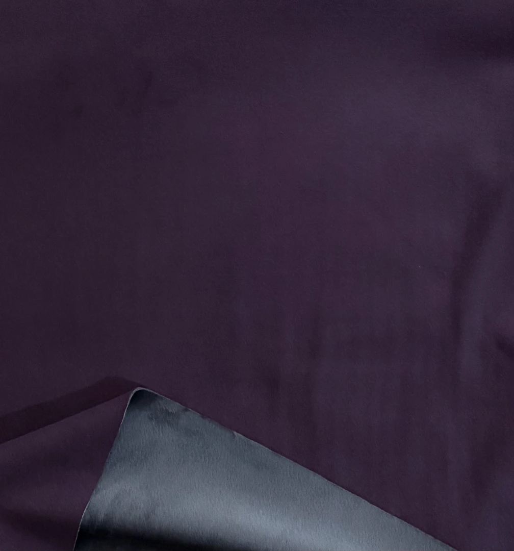 紫色加厚双面绒面料两米