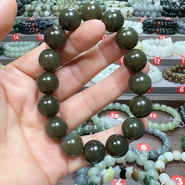 未镶嵌手链和田玉新疆且末糖卡14