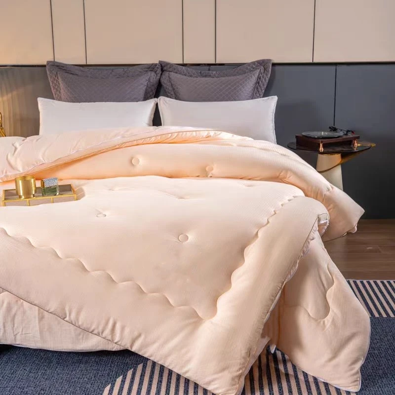 贺喜家纺斜纹超柔大豆纤维冬被被芯加厚保暖10斤单人双人被子棉被