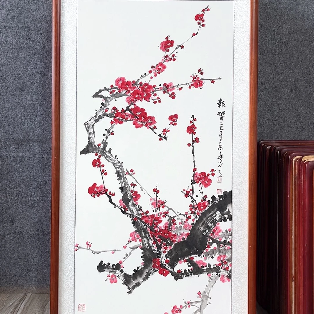 国画书画作品带框63×123