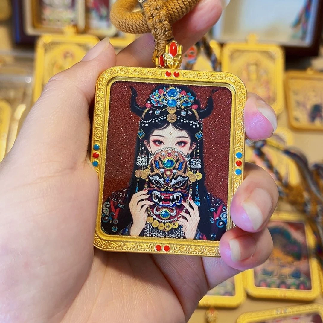 装裱画安***春你的孩子是个大美女吧大