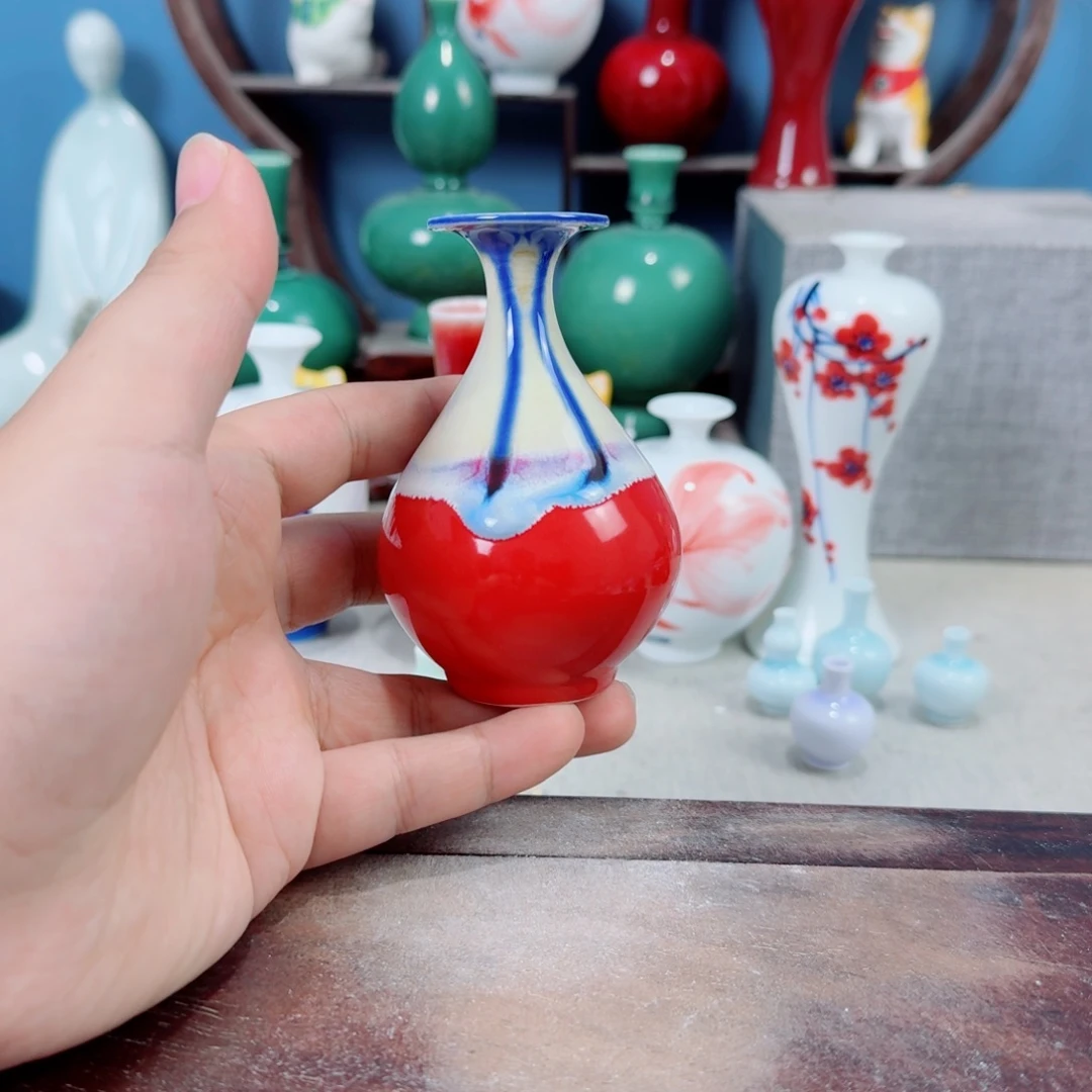 陶瓷手工小花器摆件