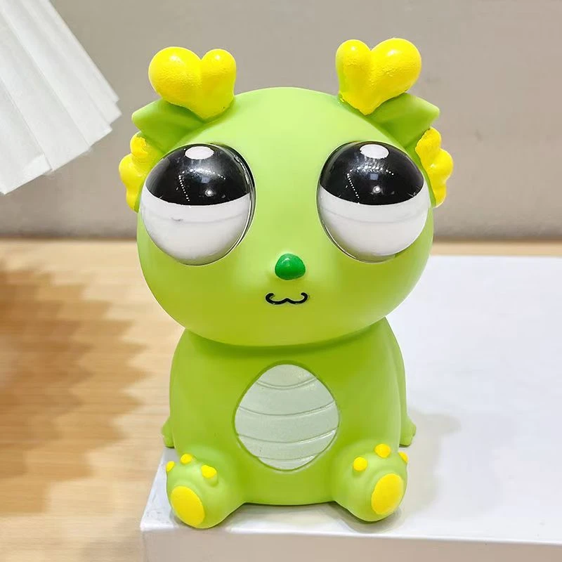 创意爆眼龙创意卡通新款龙年解压玩具捏捏乐挤压瞪眼搞怪发泄搞笑