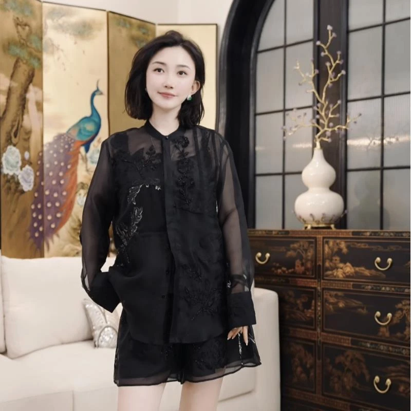 Betty Bairn【醉春烟】高定系列桑蚕丝刺绣25B-BW9857