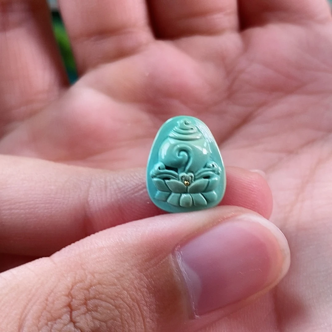 绿松石珠宝奇石未镶嵌法螺