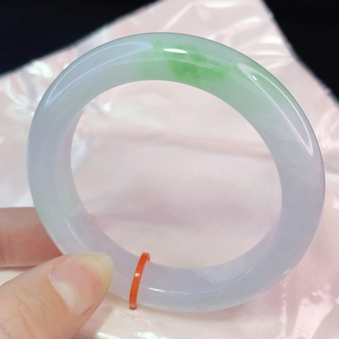 未镶嵌手镯翡翠51.8正圈  （38）