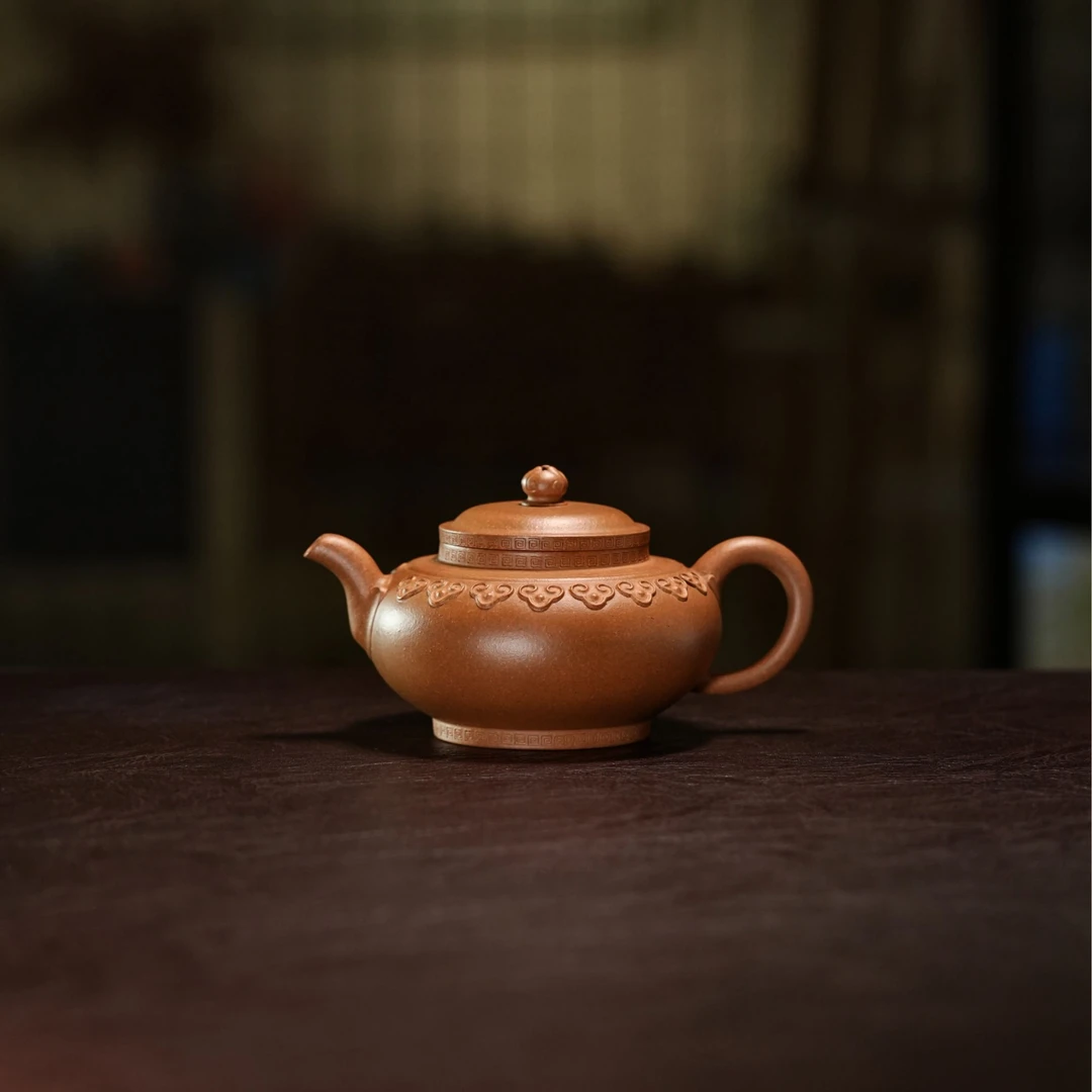 张春兴  云肩如意  马璟辉弟子  一线师门 全手工 圆壶 宜兴紫砂