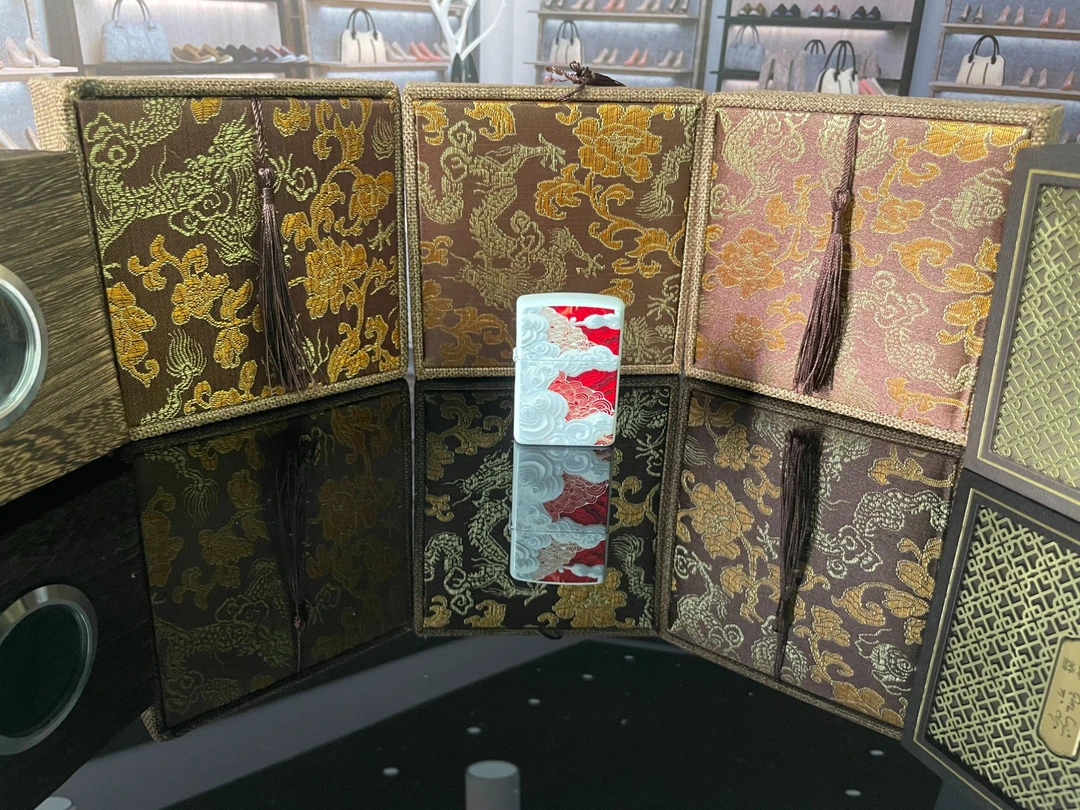 红色祥云煤油打火机（需自行加油哦）中国风国潮风民族风创意防风