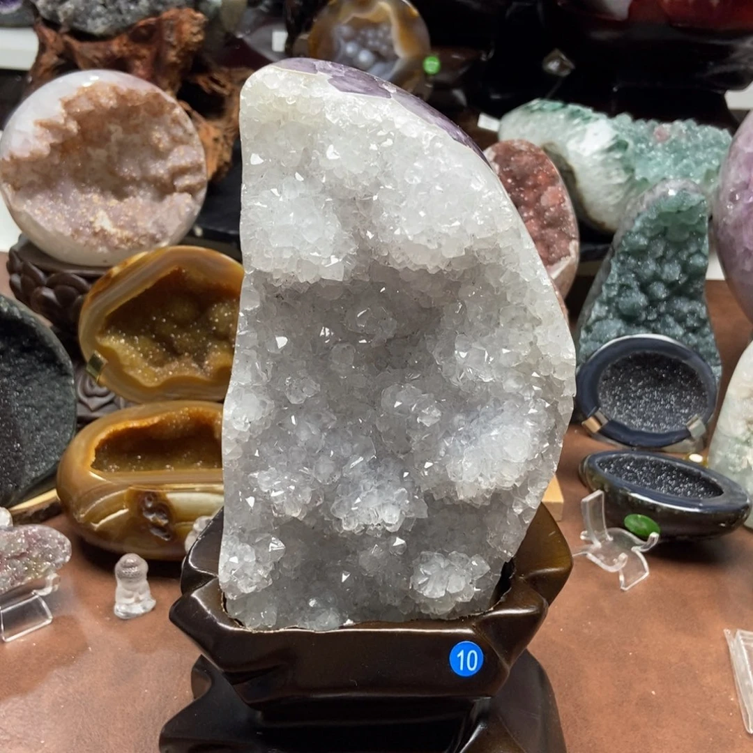 紫晶摆件未镶嵌水晶