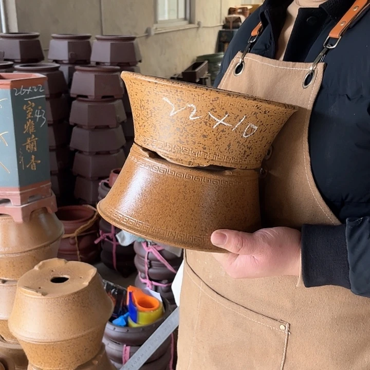 紫砂花盆紫砂等传统