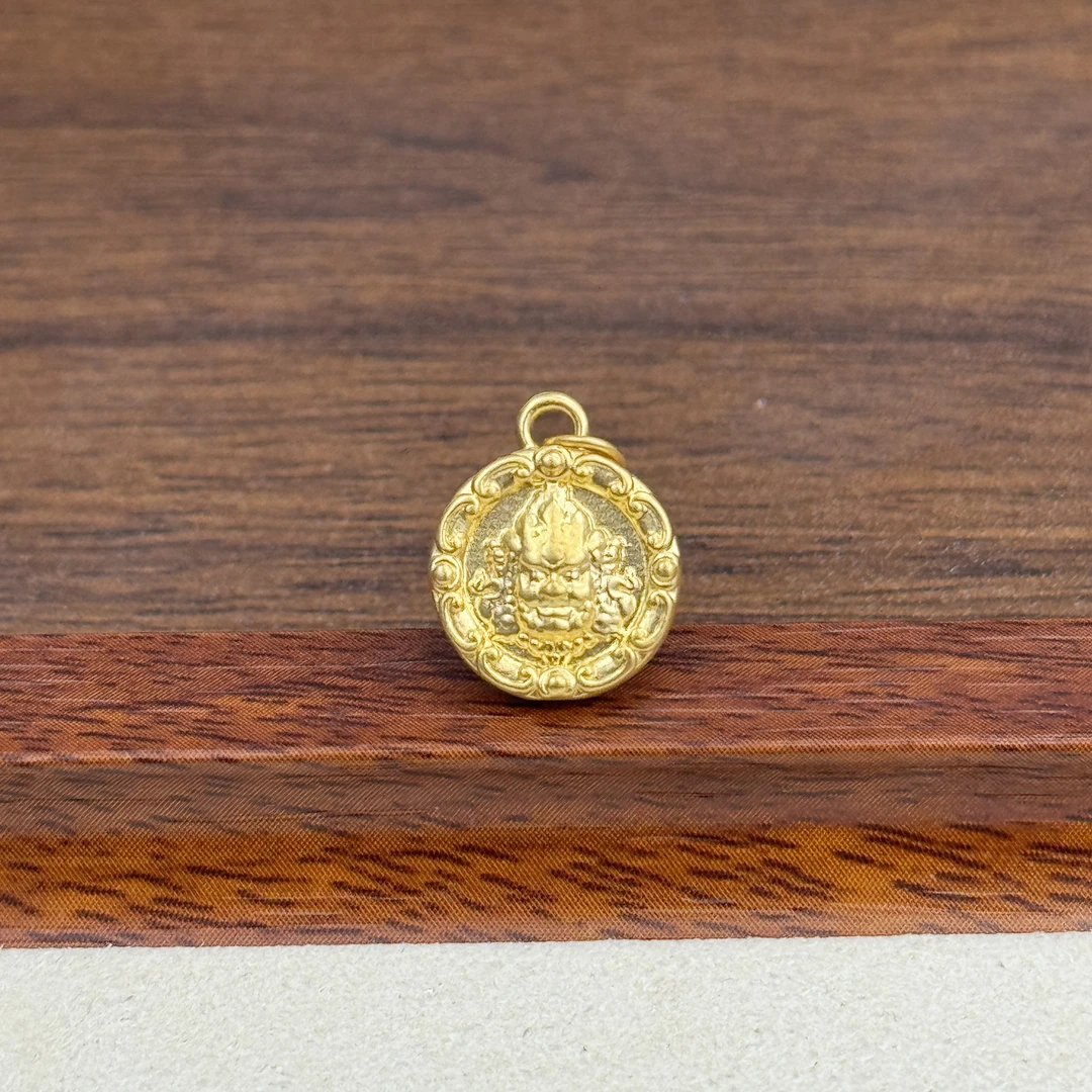 吴芳芳黄金足金999卡12黄财神DP1156-0420