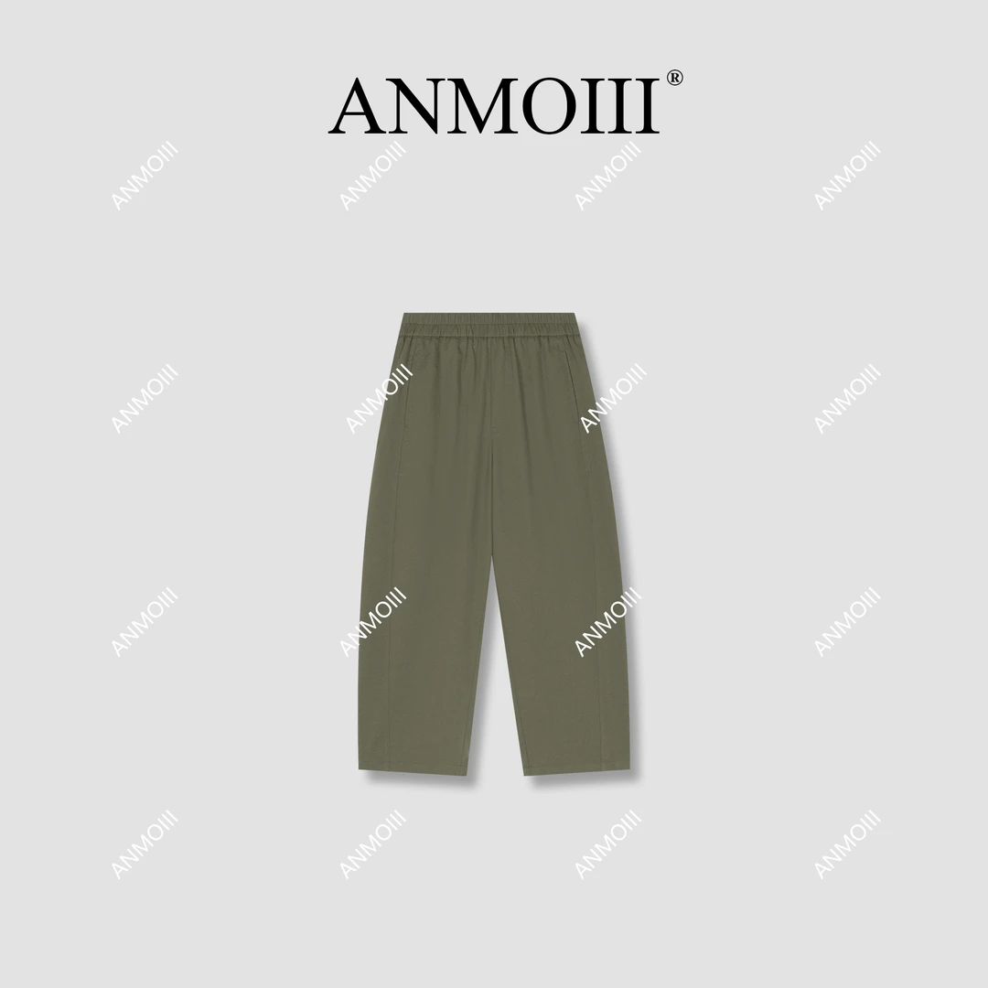 ANMOIII【钛金棉】山本九分裤清冷感贵系出行衣服高质感小众女装