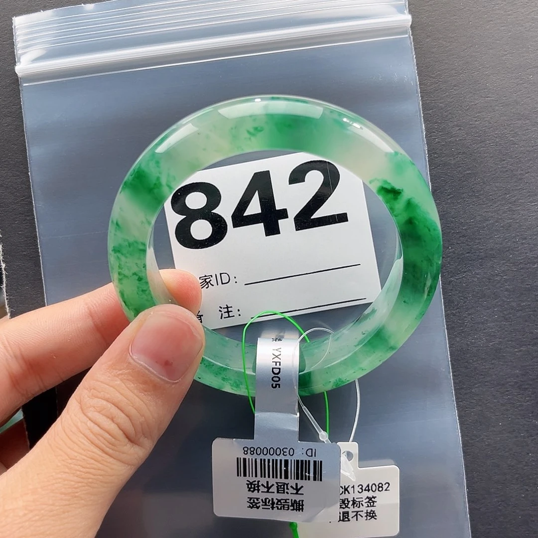 未镶嵌手镯石英质玉（非洲翠）56圈口842