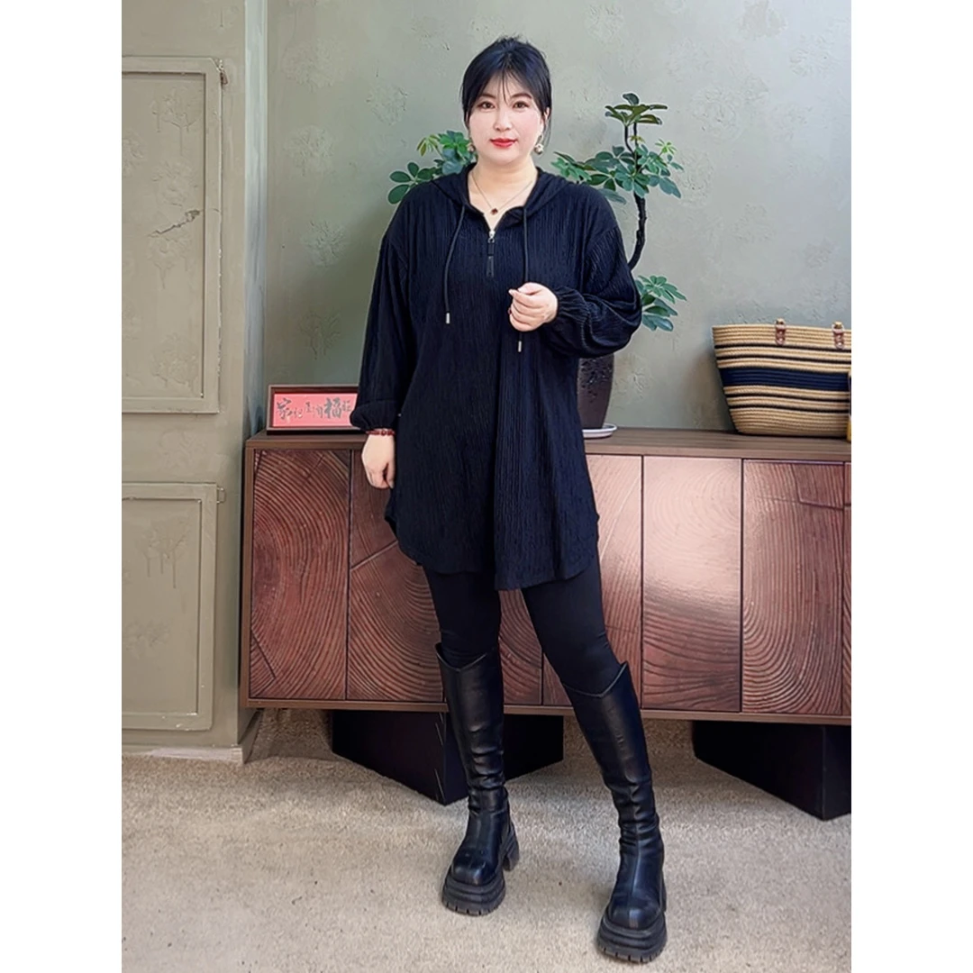 【胡小肥】Y大码连衣裙2506显瘦宽松气质时尚简约日常春季新款百搭