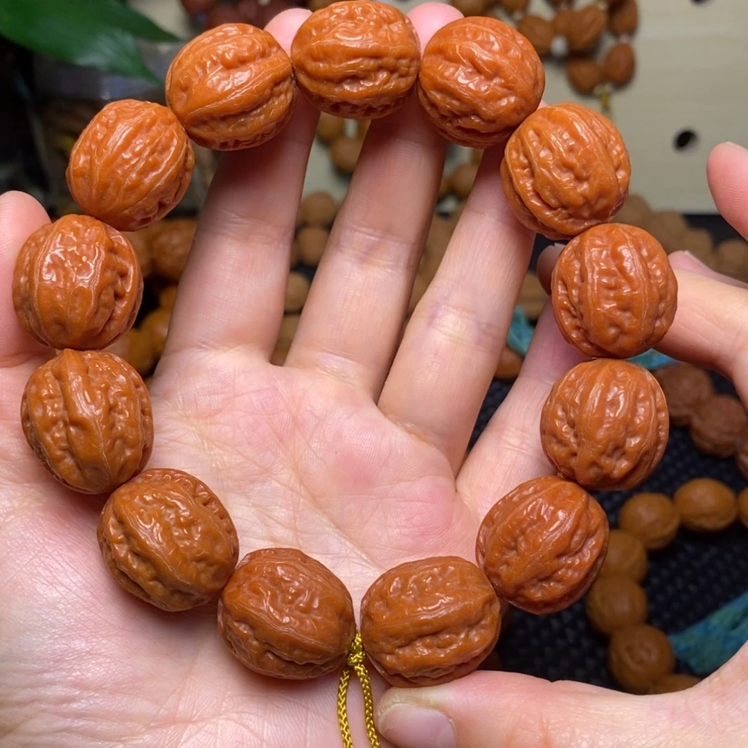 文玩核桃手串粗筋八棱