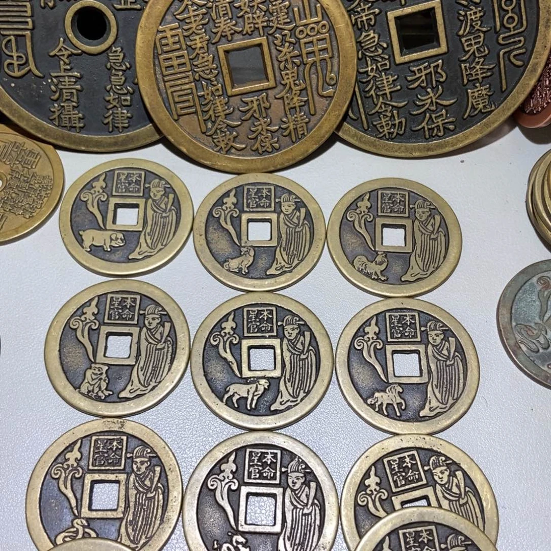 华***少铜12生肖现代工艺品花钱