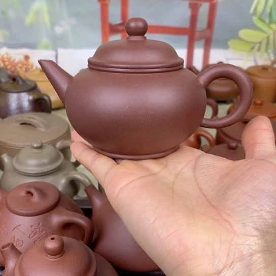 紫砂茶壶风釉160ccccc羊角山紫泥