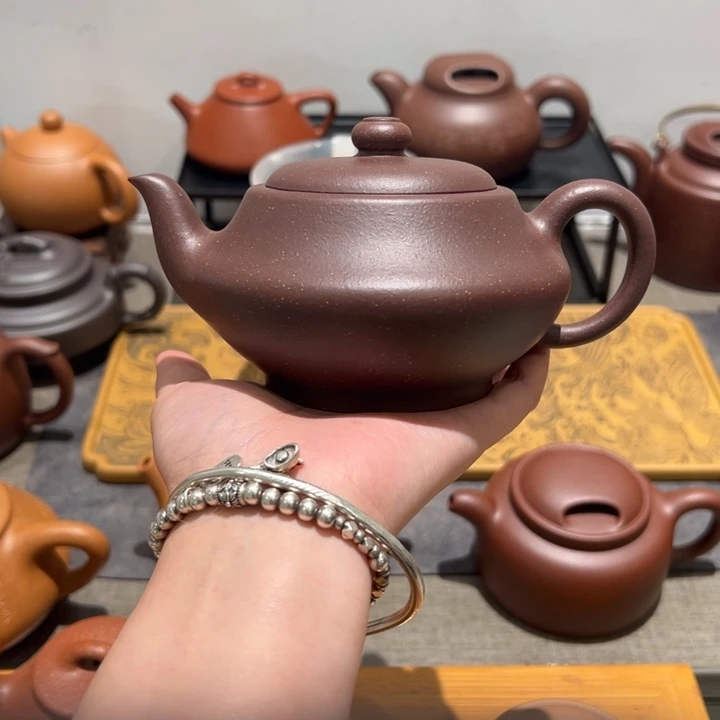 阿***川茶壶紫砂宜兴紫砂壶紫玉金砂壶