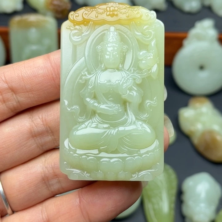 和田玉未镶嵌颈饰