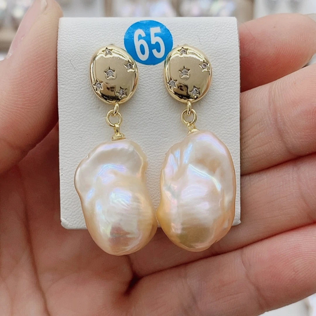 【闪购商品】淡水珍珠耳饰银S925镶嵌