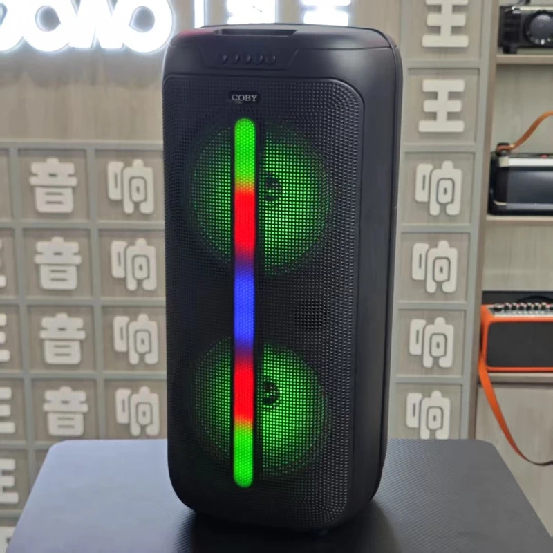 工厂直销906双八寸音箱炫彩超大广场舞音箱户外大音量蓝牙音响