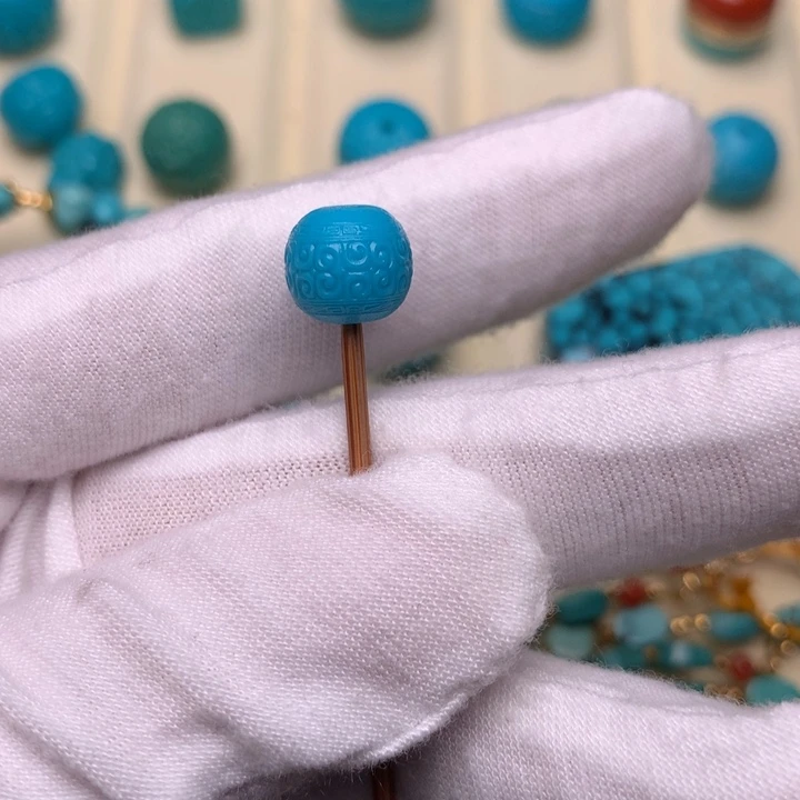 绿松石未镶嵌绿松石回纹9.4