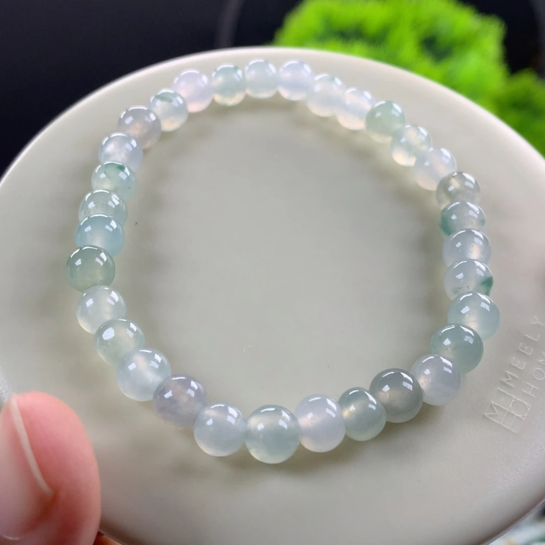 翡翠未镶嵌手链卡6.5