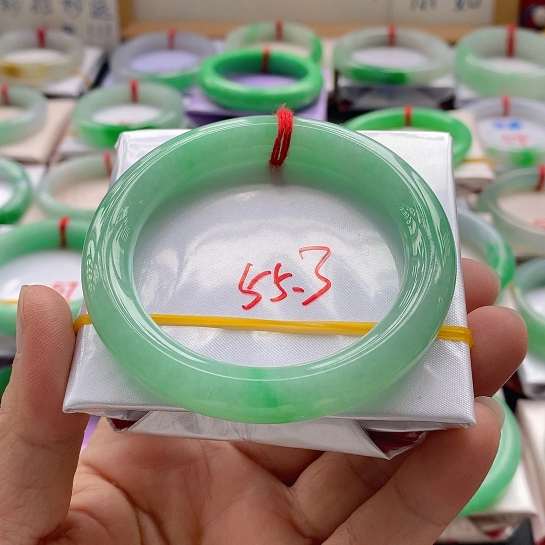 豆***脚未镶嵌手镯翡翠手镯