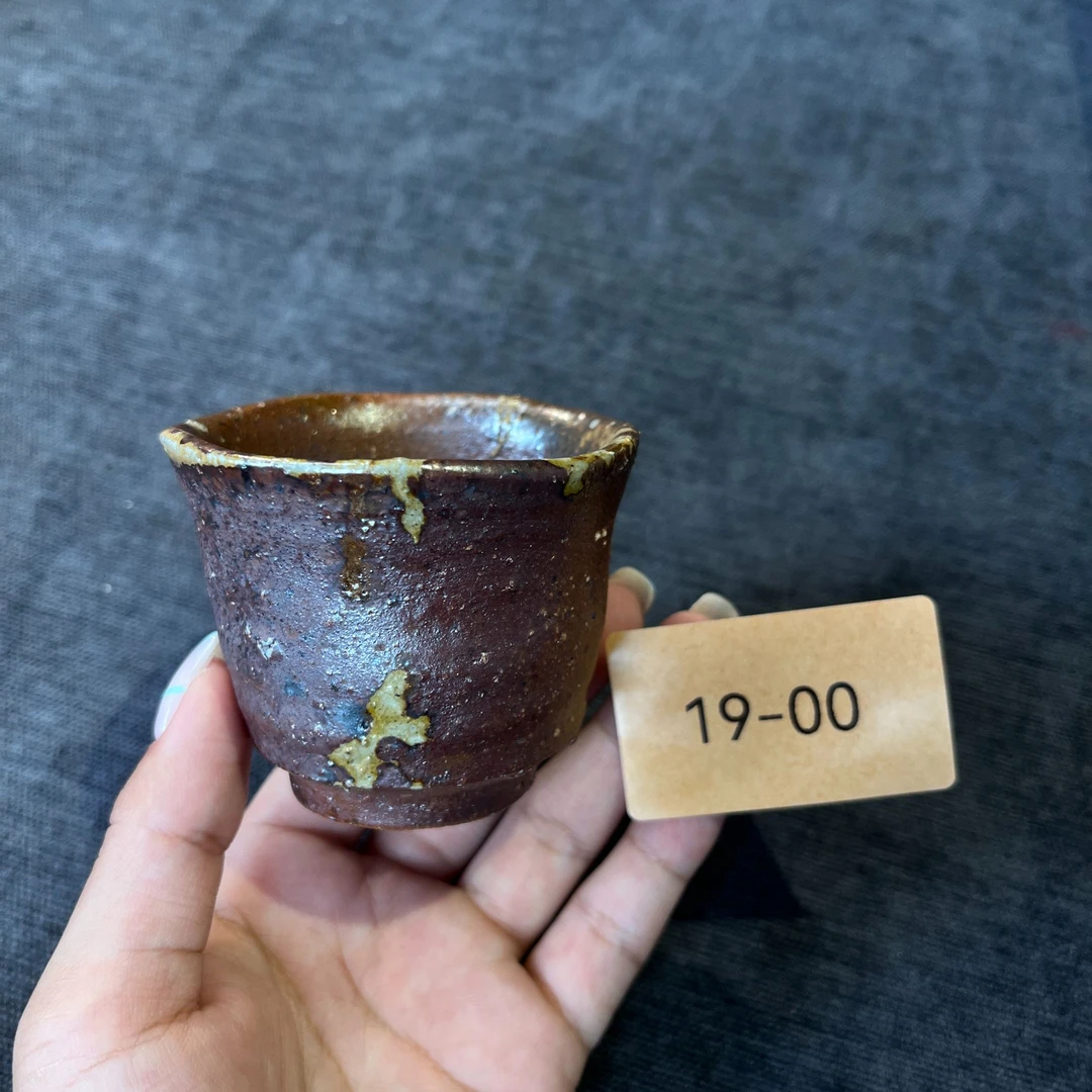 备前烧西川政美陶杯19-00