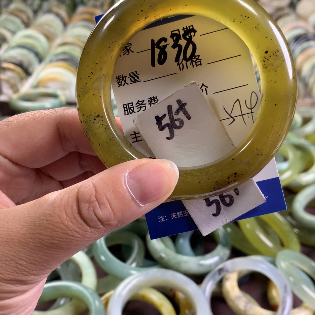 蛇纹石玉未镶嵌手镯1838