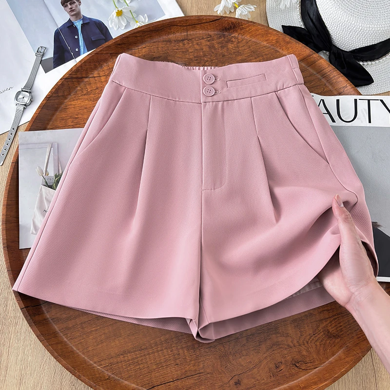 短裤女夏季2025新款爆款高腰休闲裤宽松高腰显瘦小个子薄款阔腿裤