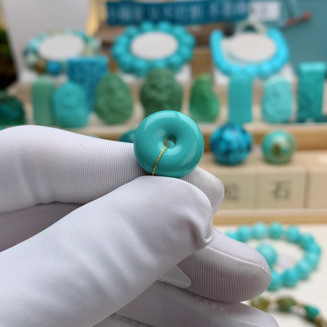 绿松石未镶嵌挂件精品平安扣