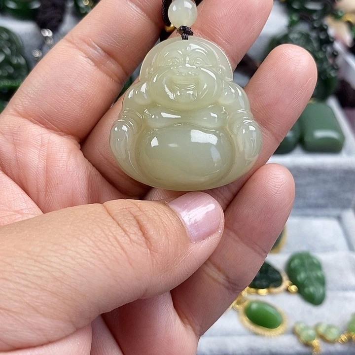 和田玉（碧玉）未镶嵌颈饰35