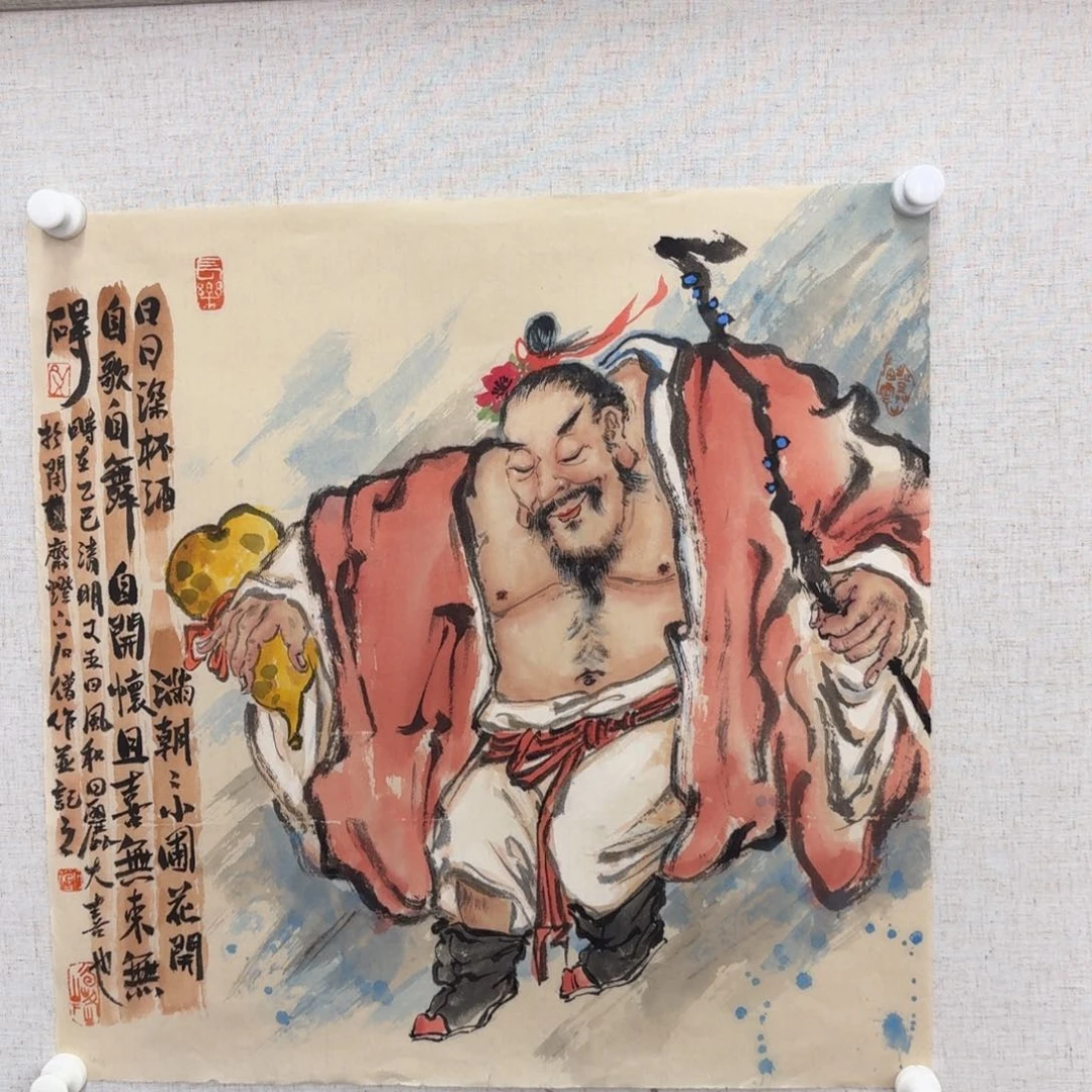 国画艺术家真人手绘