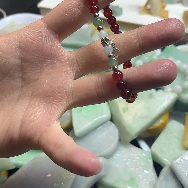 翡翠未镶嵌手链翡翠手串