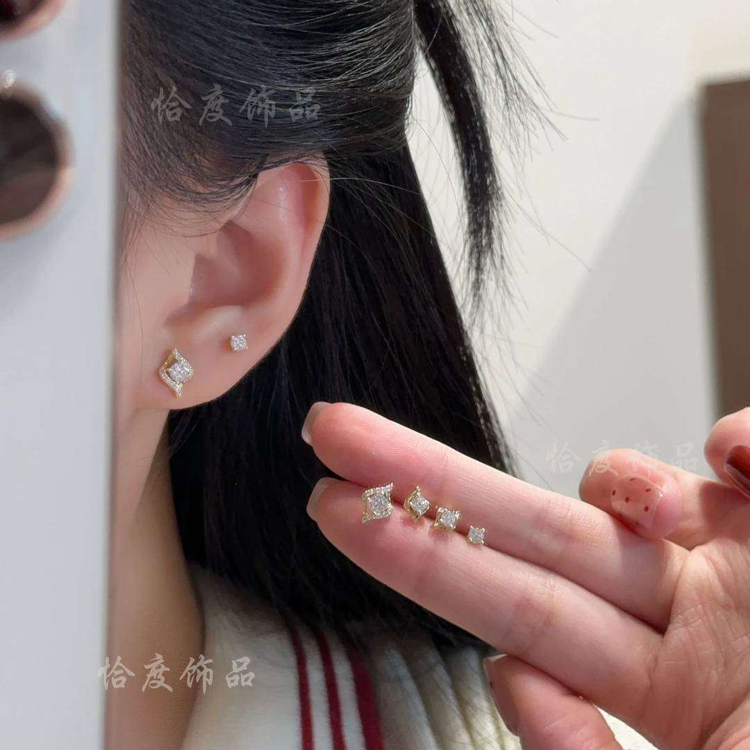【恰度】精致亮闪锆石六件套耳钉