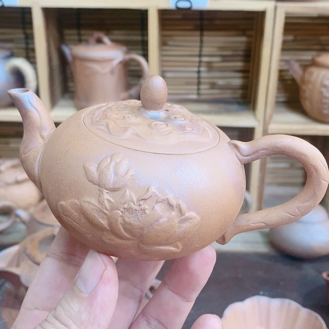 粗陶志野柴烧茶器