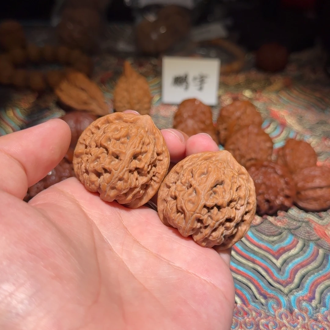 把件核桃1102号40水龙纹文玩核桃