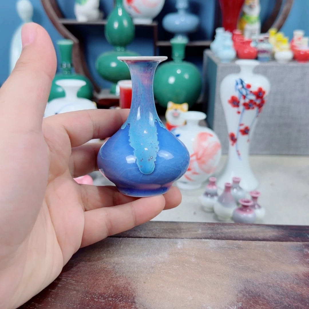 陶瓷手工小花器摆件