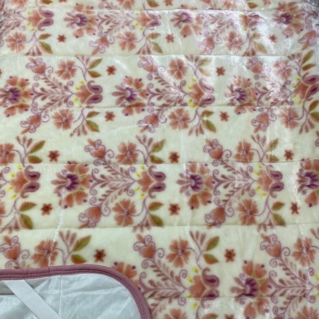 1.4*2米粉色腰果花加厚款床垫