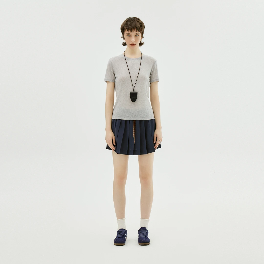 AP洛哥42030TT【黑标系列】日本进口莱赛尔套头短袖休闲百搭T恤