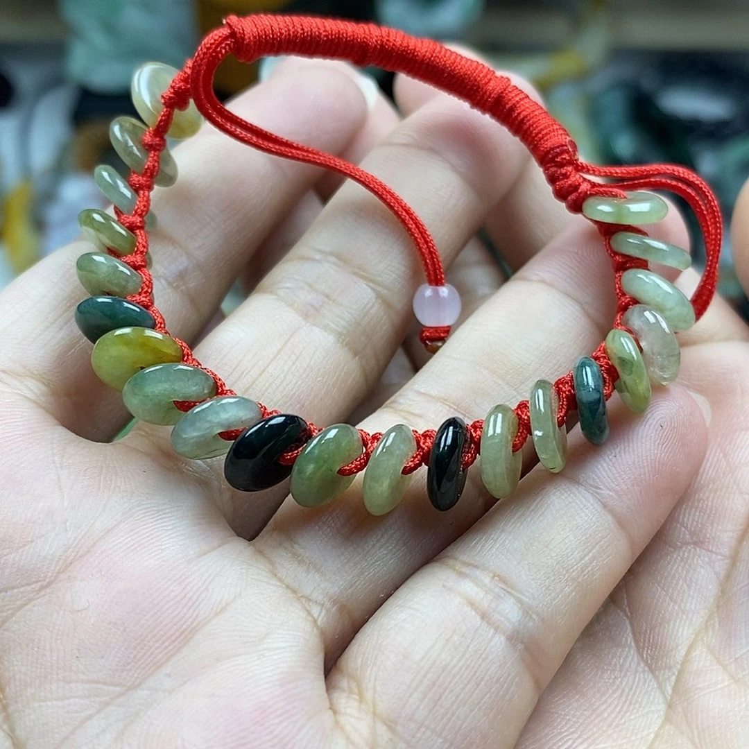 翡翠未镶嵌颈饰手串