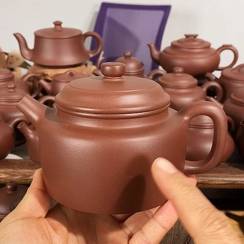 紫砂茶壶蓝****夷宜兴紫砂壶原矿紫泥德钟约350毫升